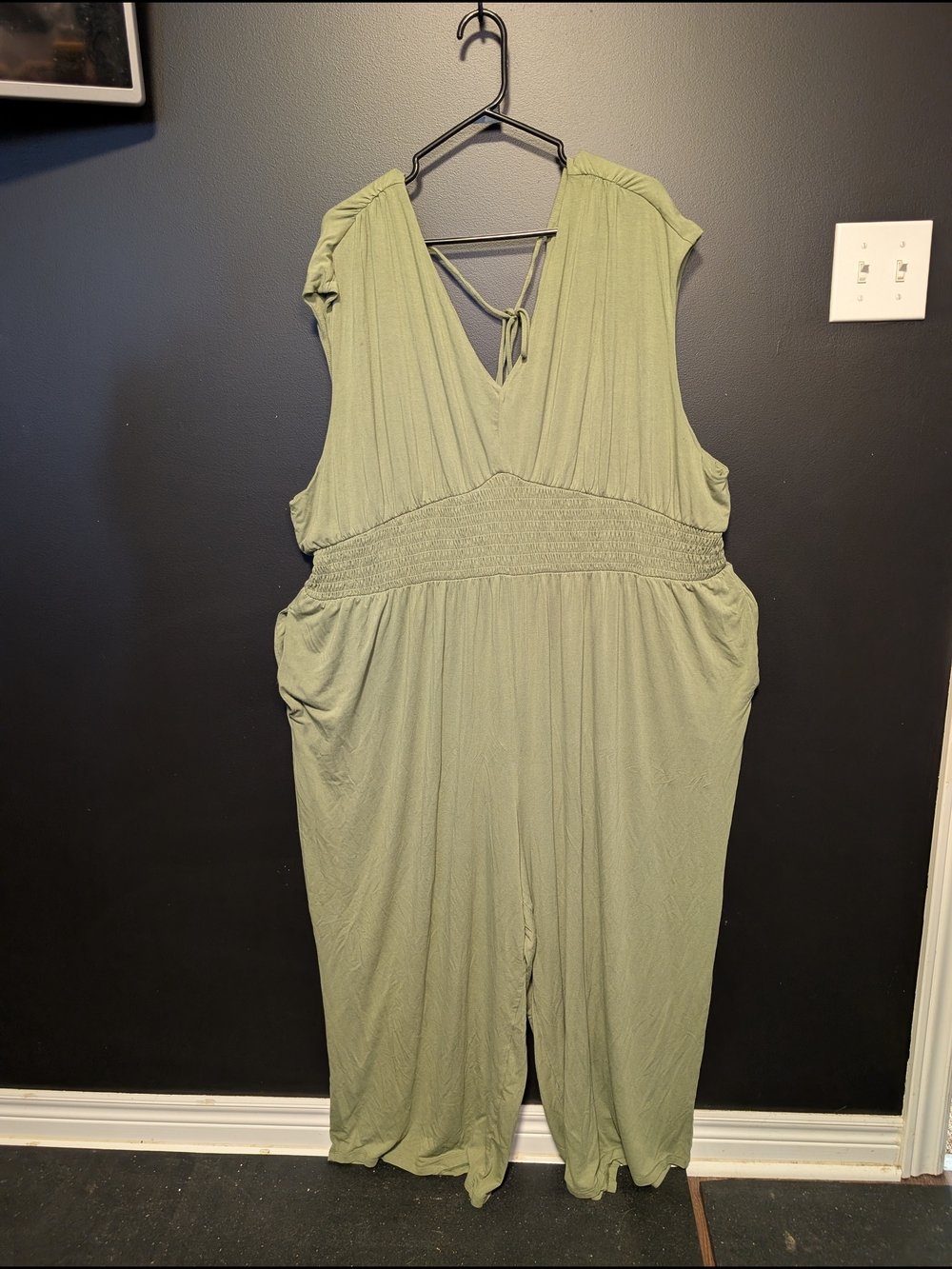 Penningtons Olive Green Sleeveless Jumpsuit